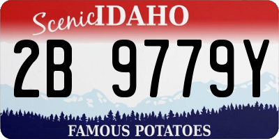 ID license plate 2B9779Y