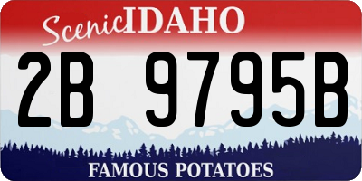 ID license plate 2B9795B