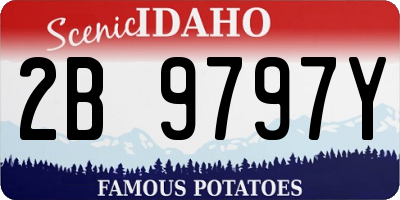 ID license plate 2B9797Y
