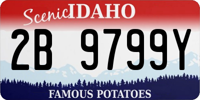 ID license plate 2B9799Y