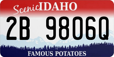 ID license plate 2B9806Q