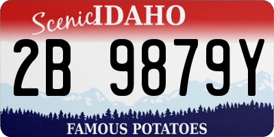 ID license plate 2B9879Y
