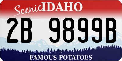 ID license plate 2B9899B