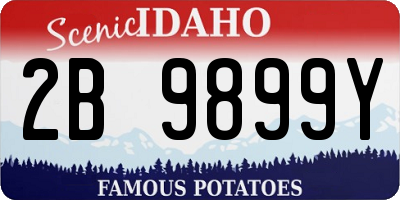 ID license plate 2B9899Y