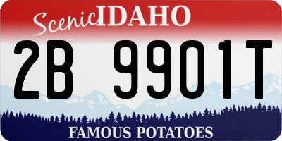ID license plate 2B9901T