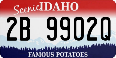 ID license plate 2B9902Q