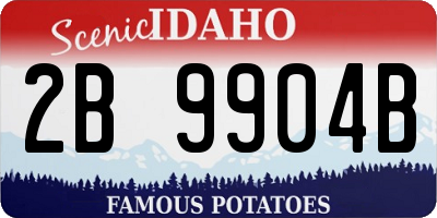ID license plate 2B9904B