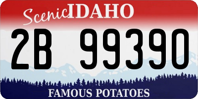 ID license plate 2B9939O