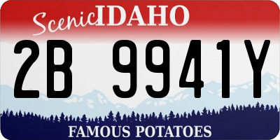 ID license plate 2B9941Y