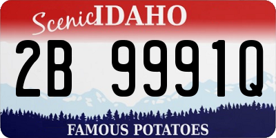 ID license plate 2B9991Q