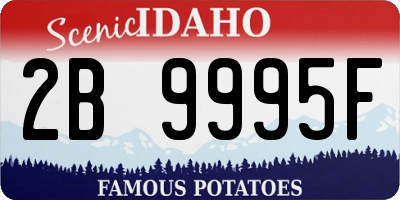 ID license plate 2B9995F