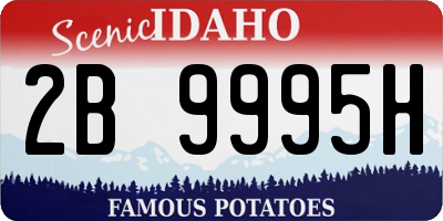 ID license plate 2B9995H