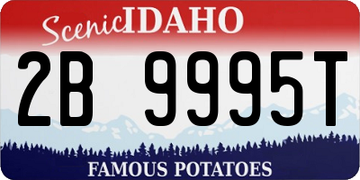 ID license plate 2B9995T