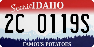 ID license plate 2C0119S