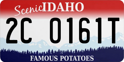 ID license plate 2C0161T