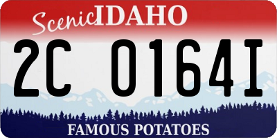 ID license plate 2C0164I