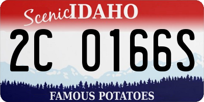 ID license plate 2C0166S