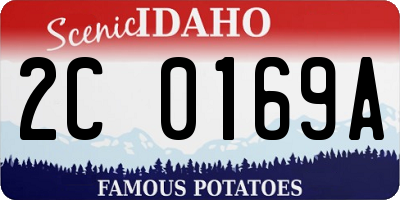 ID license plate 2C0169A