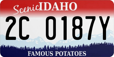 ID license plate 2C0187Y