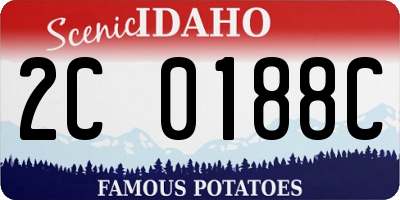 ID license plate 2C0188C