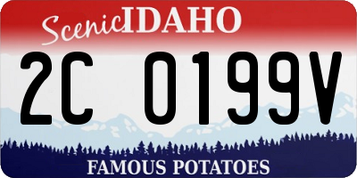 ID license plate 2C0199V