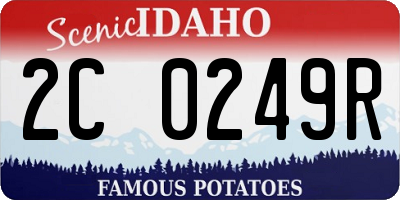 ID license plate 2C0249R