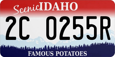ID license plate 2C0255R