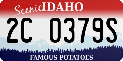 ID license plate 2C0379S