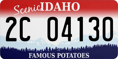ID license plate 2C0413O