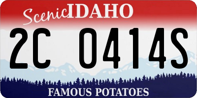 ID license plate 2C0414S