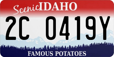 ID license plate 2C0419Y