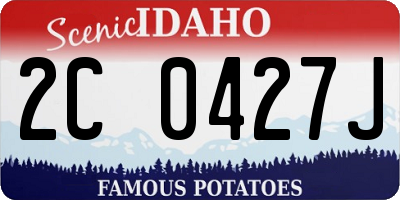 ID license plate 2C0427J
