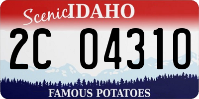 ID license plate 2C0431O
