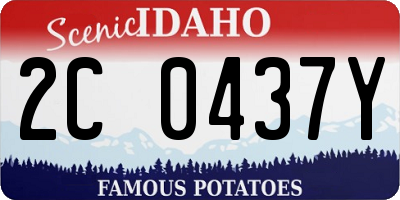 ID license plate 2C0437Y