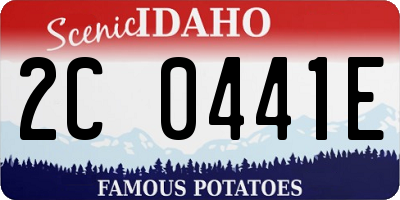 ID license plate 2C0441E