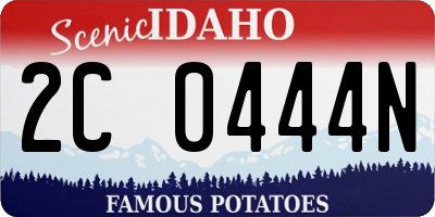 ID license plate 2C0444N