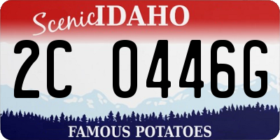 ID license plate 2C0446G