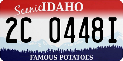 ID license plate 2C0448I
