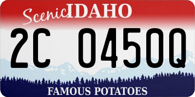 ID license plate 2C0450Q