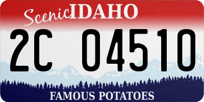 ID license plate 2C0451O