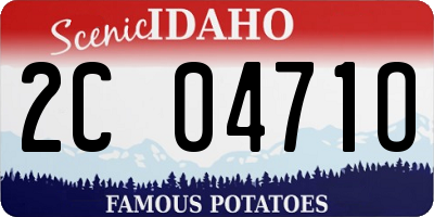 ID license plate 2C0471O