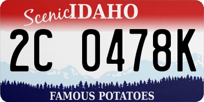 ID license plate 2C0478K