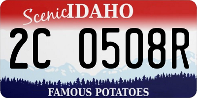 ID license plate 2C0508R