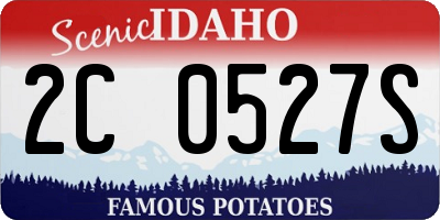 ID license plate 2C0527S