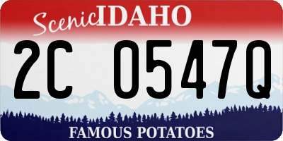 ID license plate 2C0547Q