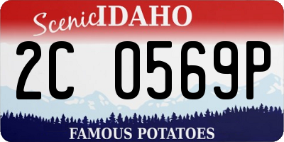 ID license plate 2C0569P