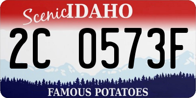 ID license plate 2C0573F