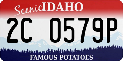 ID license plate 2C0579P