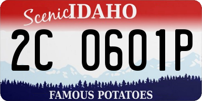 ID license plate 2C0601P