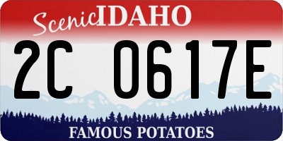 ID license plate 2C0617E